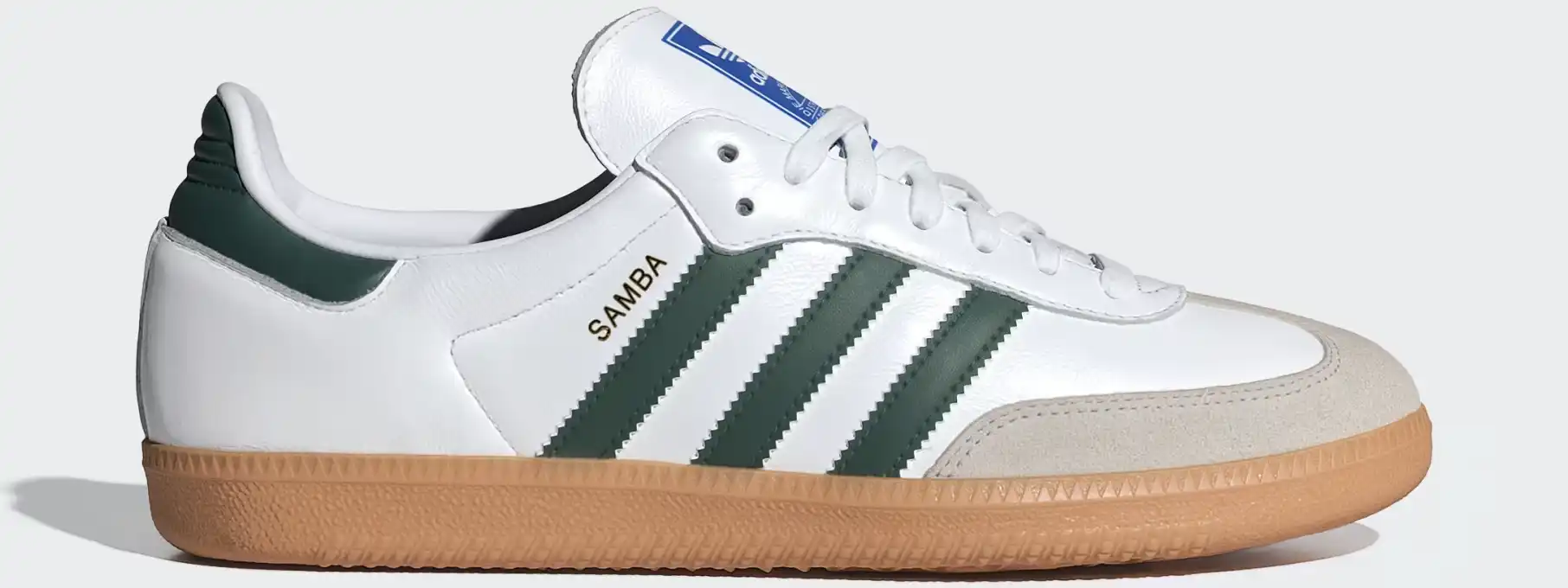 Adidas Samba OG - IE3437 Cloud White / Collegiate Green / Gum