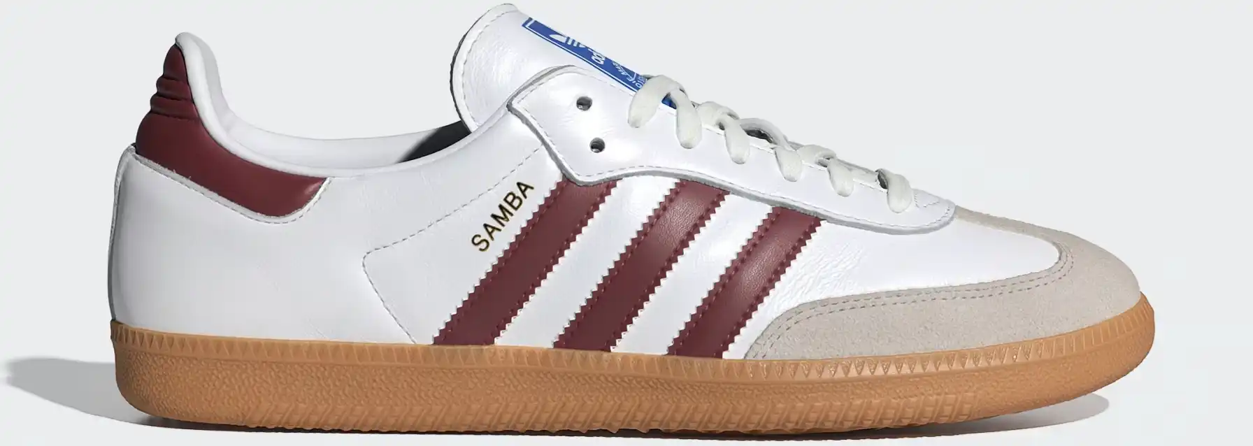 Adidas Samba OG - IF3813 Cloud White / Collegiate Burgundy / Gum