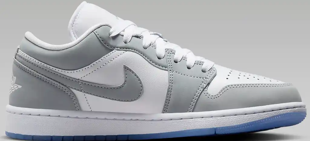 Nike Air Jordan 1 Low - DC0774-105  White / Aluminium / Wolf Grey