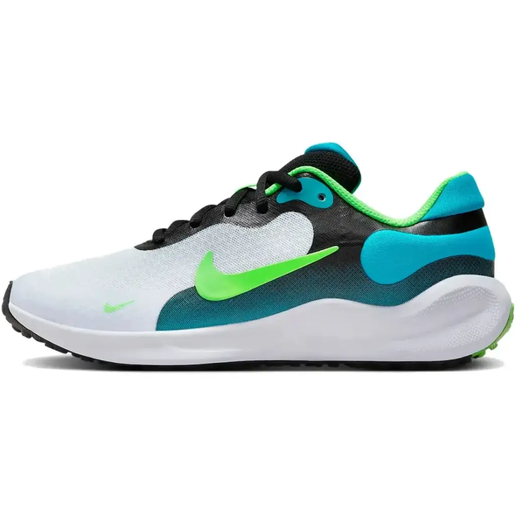 Giày Nike Revolution 7 - FB7689-005 Football Grey / Aquamarine / Green Strike - Giày Trẻ Em