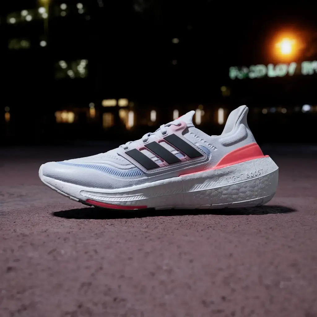 Giày Adidas Ultraboost Light - HQ6351 Cloud White / Core Black / Solar Red