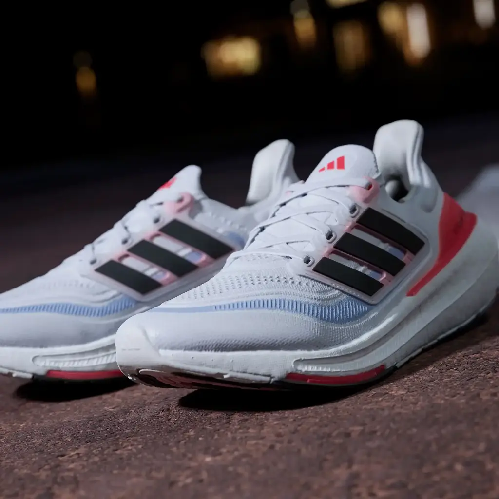 Giày Adidas Ultraboost Light - HQ6351 Cloud White / Core Black / Solar Red