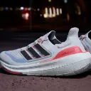 Giày Adidas Ultraboost Light - HQ6351 Cloud White / Core Black / Solar Red