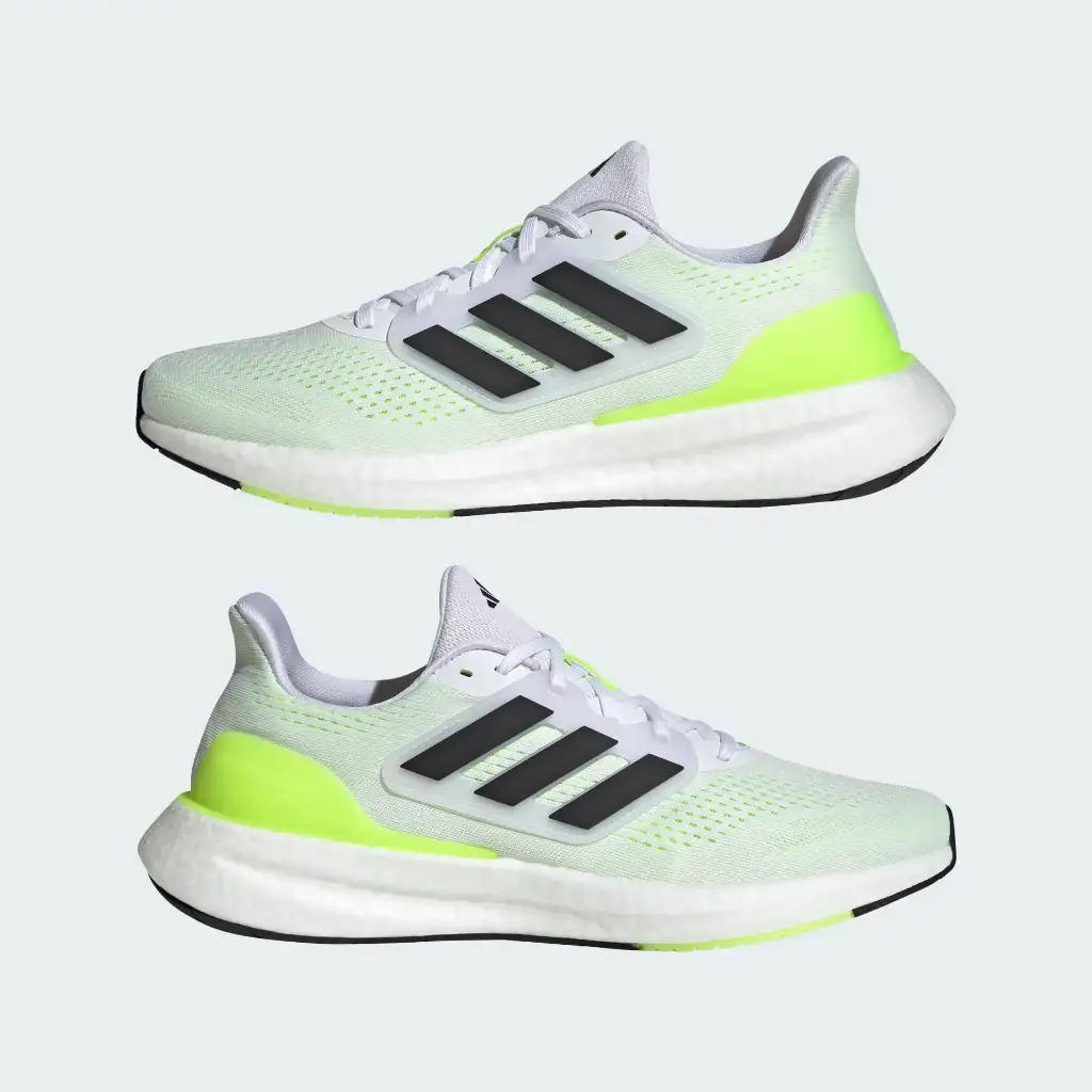 Adidas Pureboost 23 - IF2379 Cloud White / Core Black / Lucid Lemon