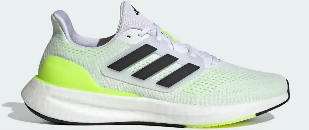 Adidas Pureboost 23 - IF2379 Cloud White / Core Black / Lucid Lemon