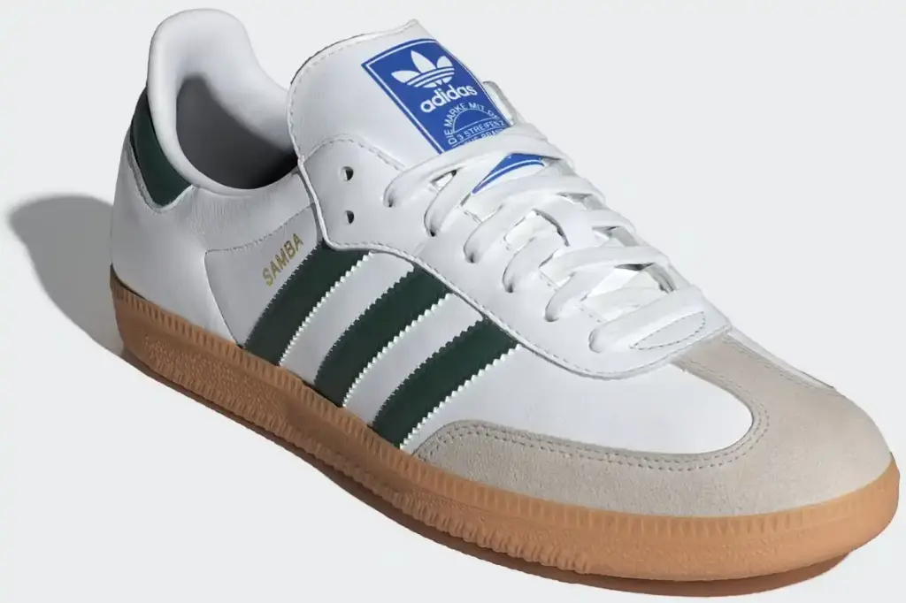 Giày Adidas Samba OG - IE3437 Cloud White / Collegiate Green / Gum