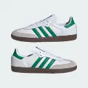 Giày Adidas Samba OG - IG1024 Cloud White / Green / Supplier Colour