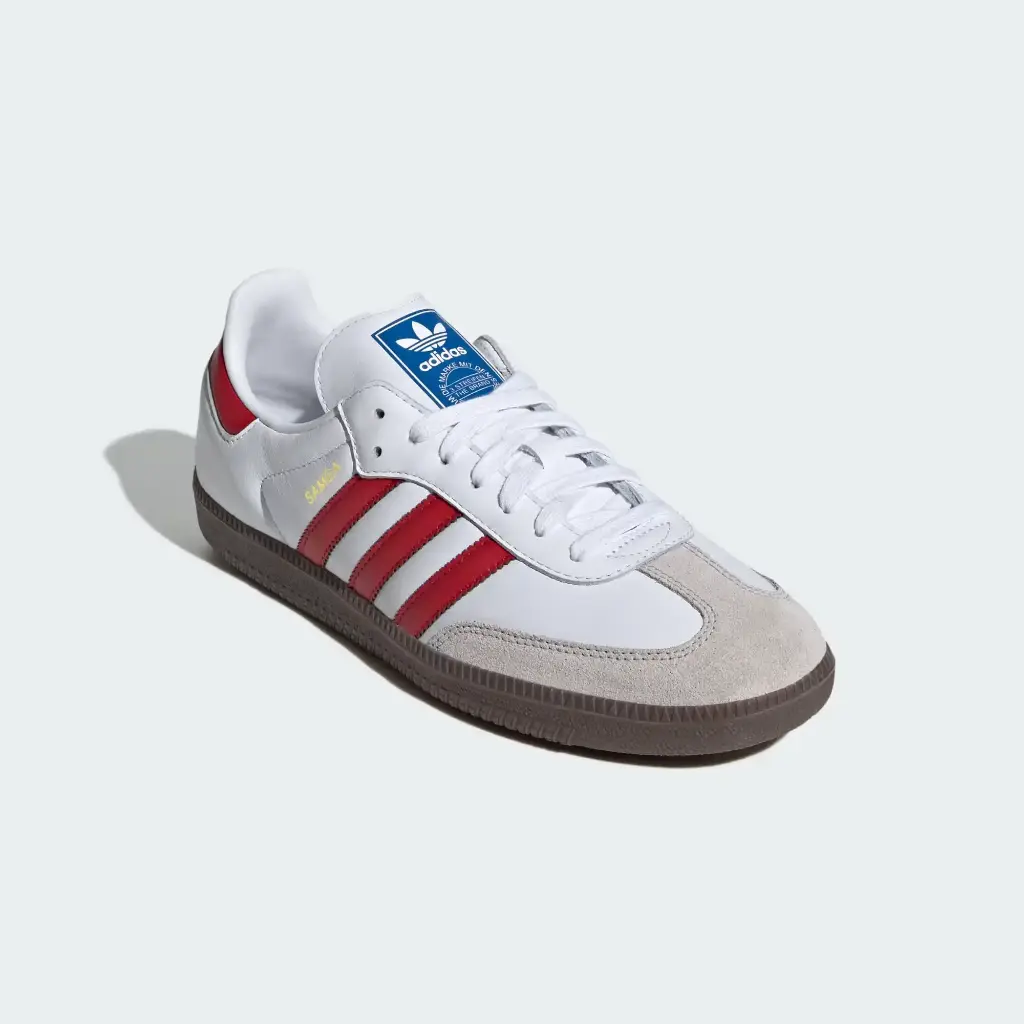 Giày Adidas Samba OG - IG1025 Cloud White / Better Scarlet / Supplier Colour