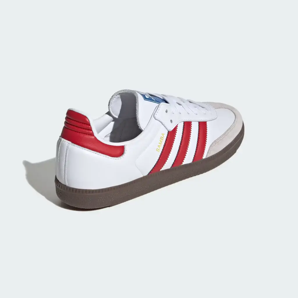 Giày Adidas Samba OG - IG1025 Cloud White / Better Scarlet / Supplier Colour