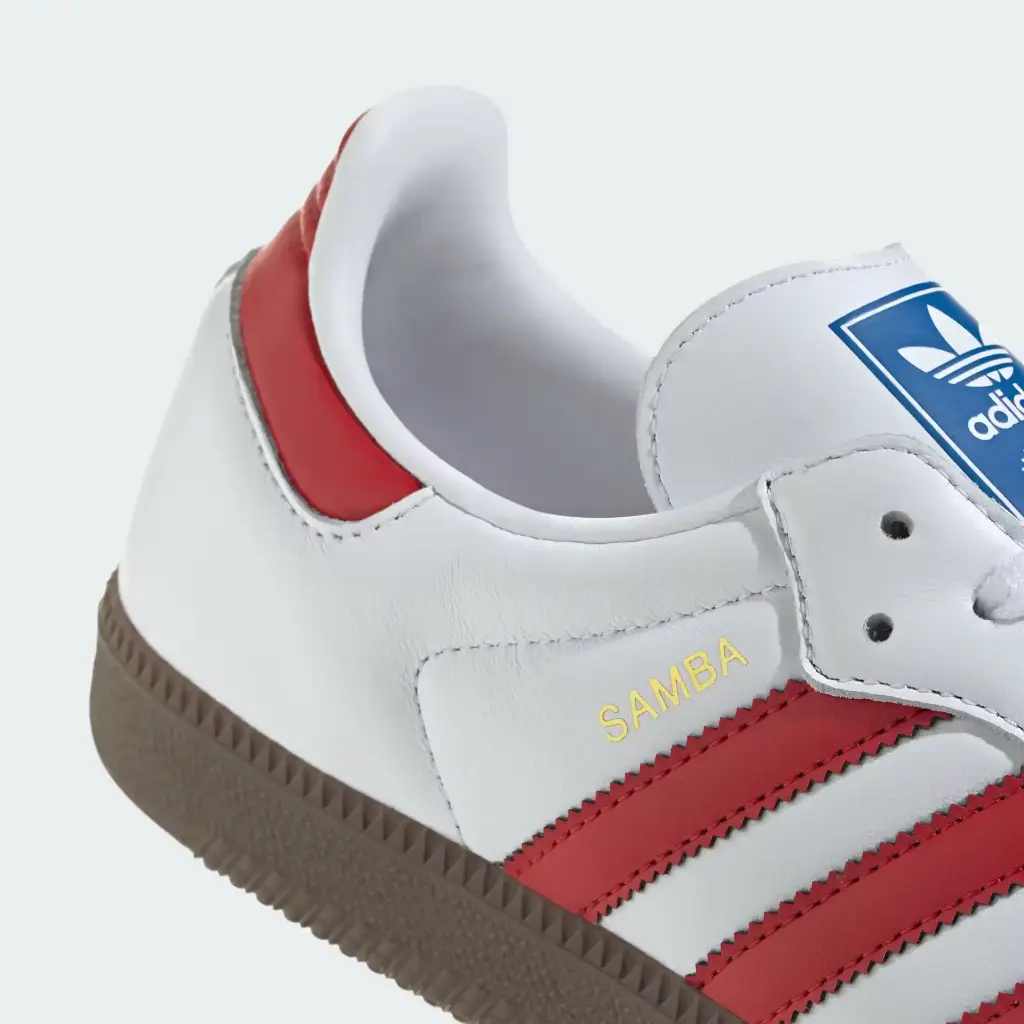 Giày Adidas Samba OG - IG1025 Cloud White / Better Scarlet / Supplier Colour