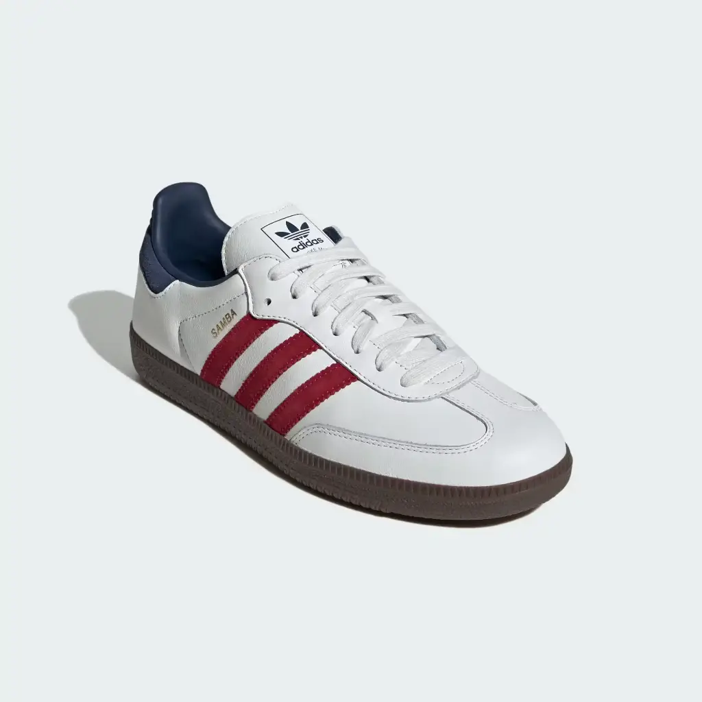 Giày Adidas Samba OG - IH4881 Core White / Team Victory Red / Night Indigo