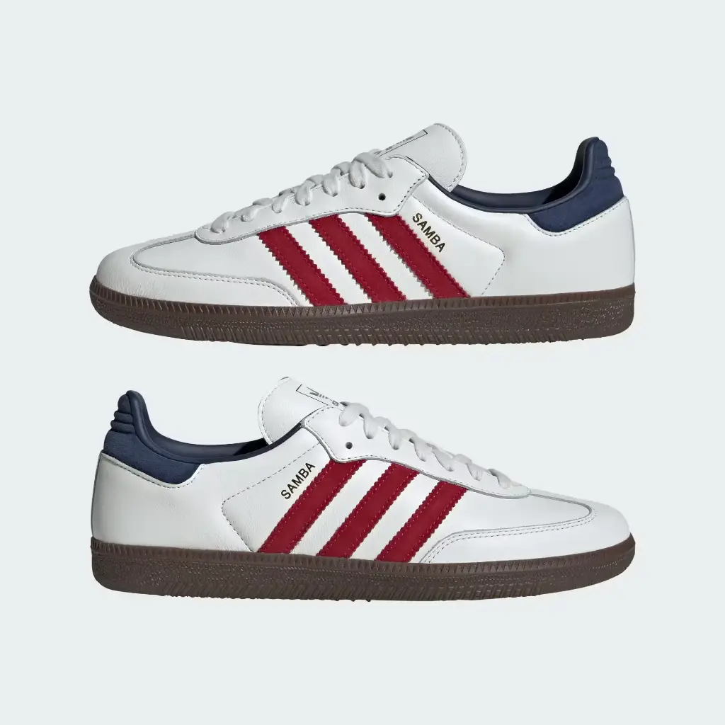 Giày Adidas Samba OG - IH4881 Core White / Team Victory Red / Night Indigo