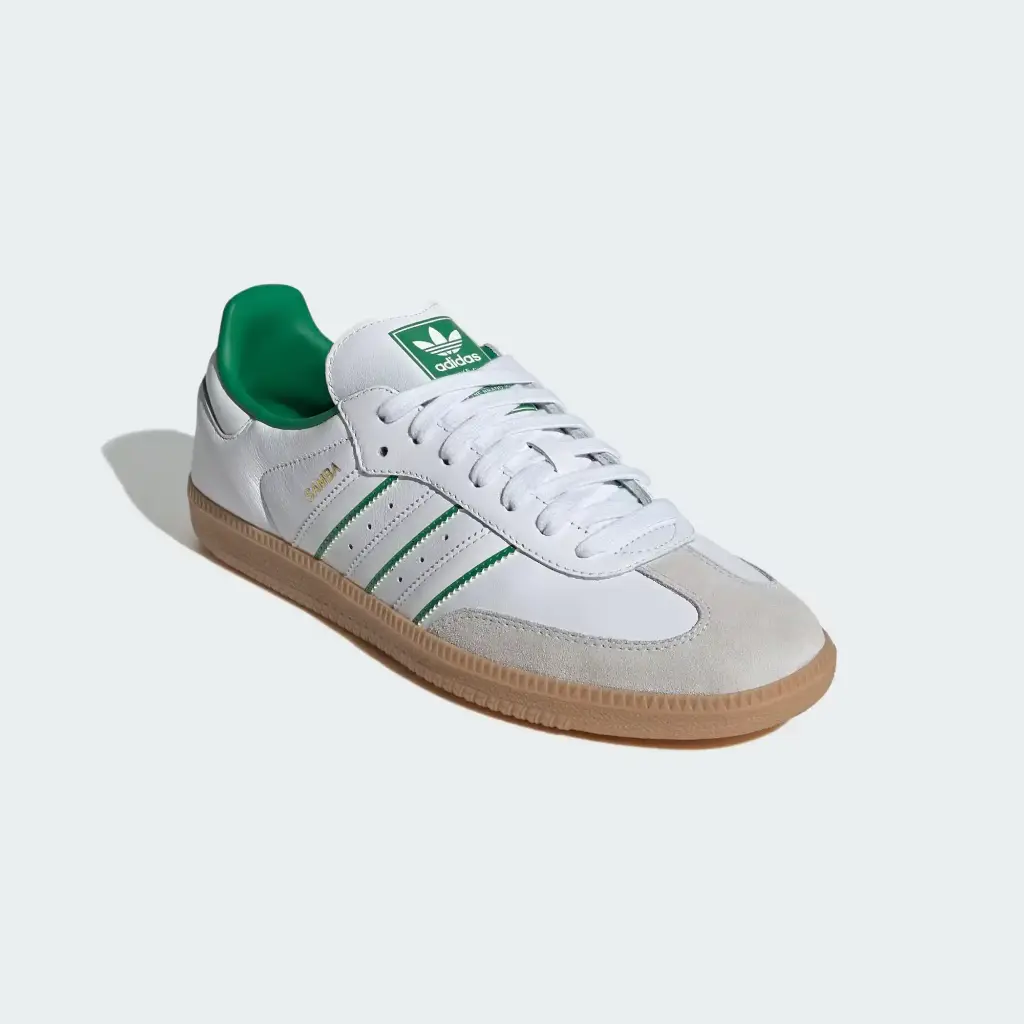 Giày Adidas Samba OG - JI2044 Cloud White / Crystal White / Green