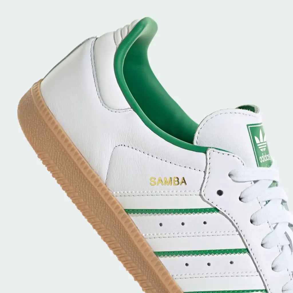 Giày Adidas Samba OG - JI2044 Cloud White / Crystal White / Green