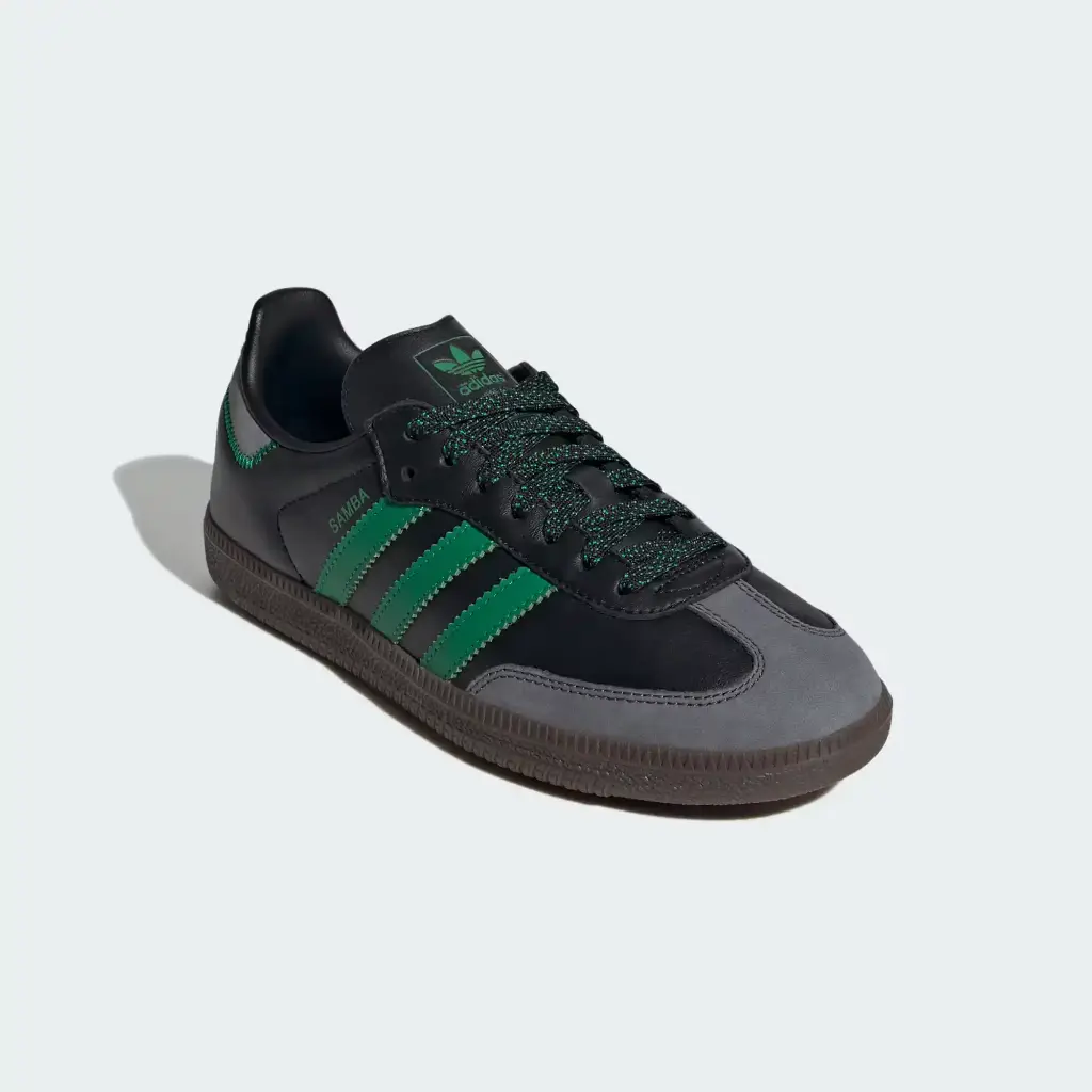 Giày Adidas Samba OG - IE6520 Core Black / Green / Grey Six