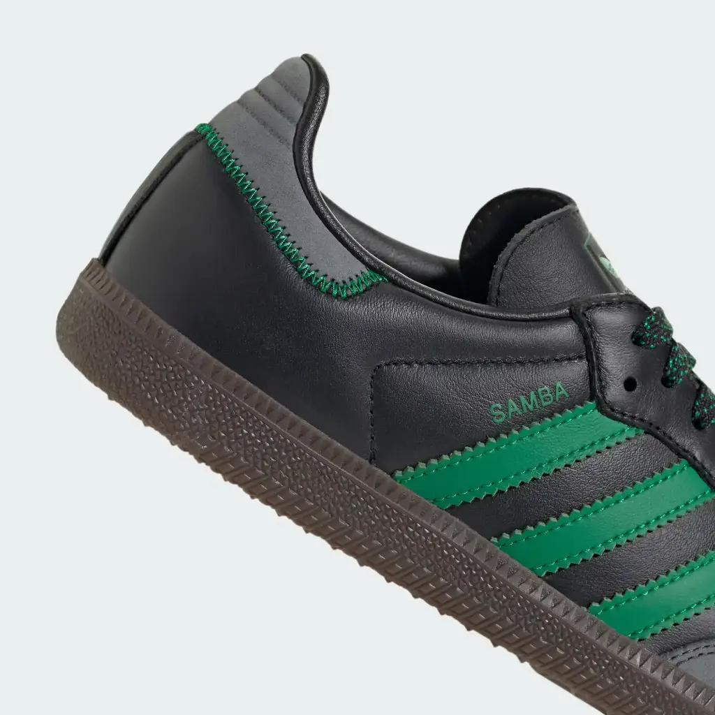 Giày Adidas Samba OG - IE6520 Core Black / Green / Grey Six