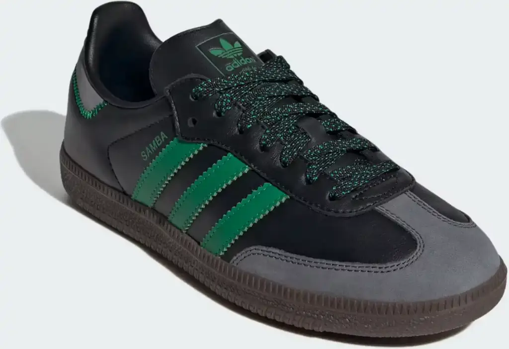 Giày Adidas Samba OG - IE6520 Core Black / Green / Grey Six