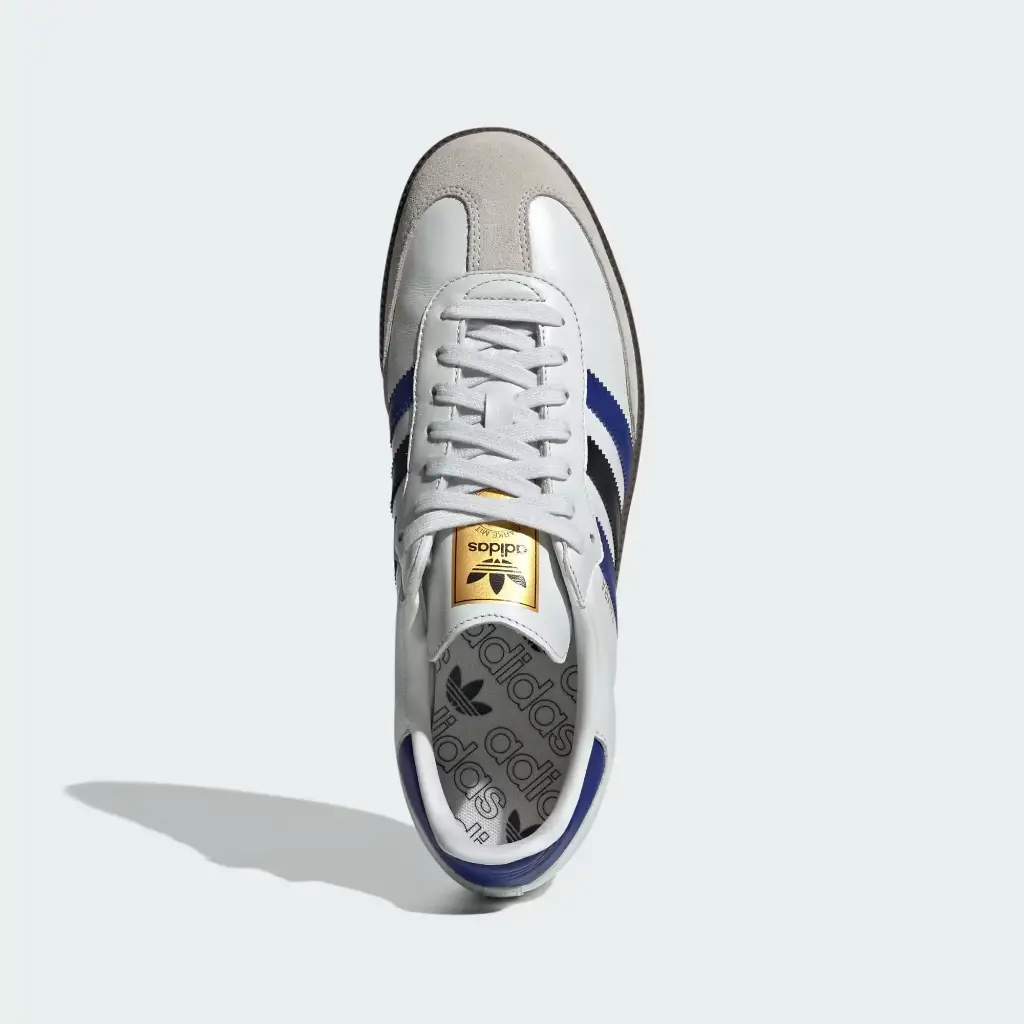 Giày Adidas Samba OG - ID1381 Crystal White / Active Blue / Matte Gold