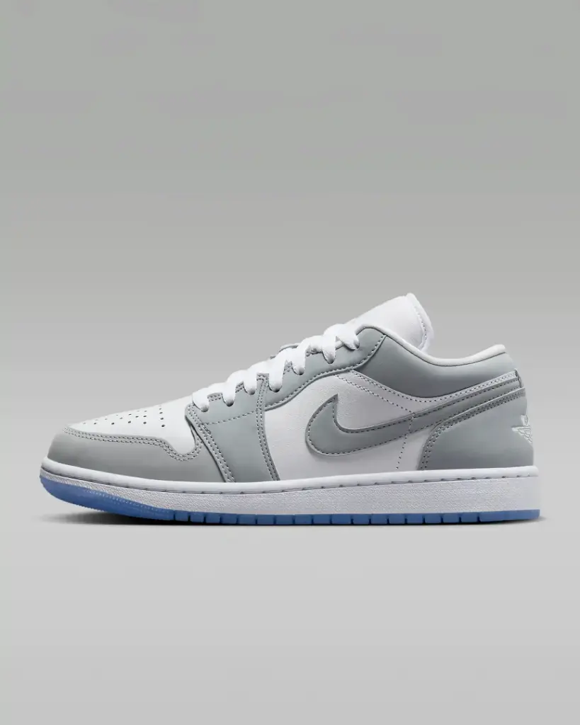 Giày Nike Air Jordan 1 Low - DC0774-105 White / Aluminium / Wolf Grey