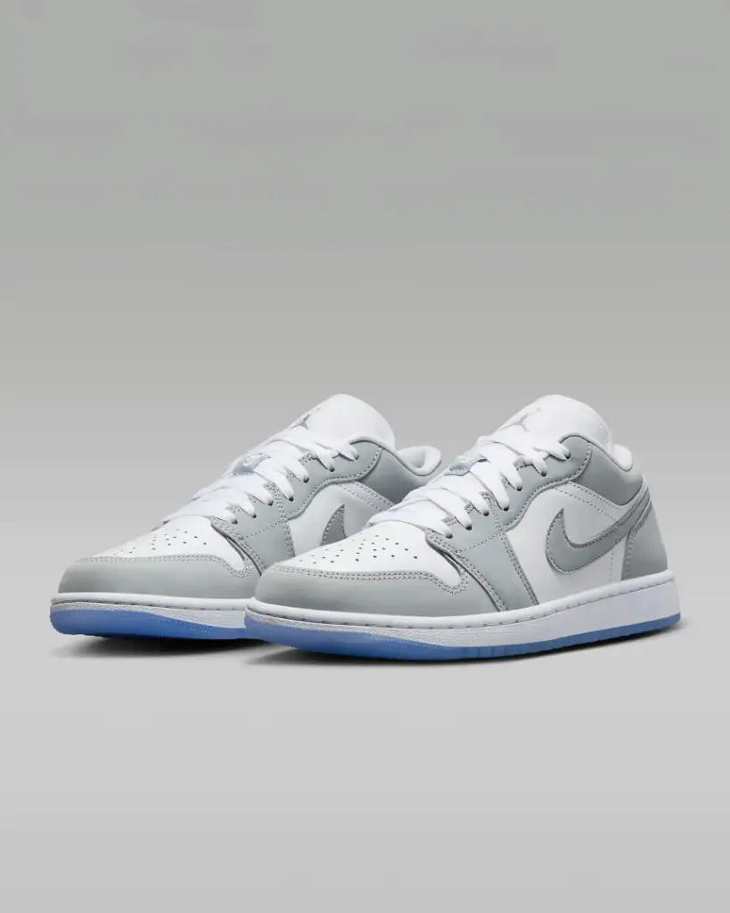 Giày Nike Air Jordan 1 Low - DC0774-105 White / Aluminium / Wolf Grey