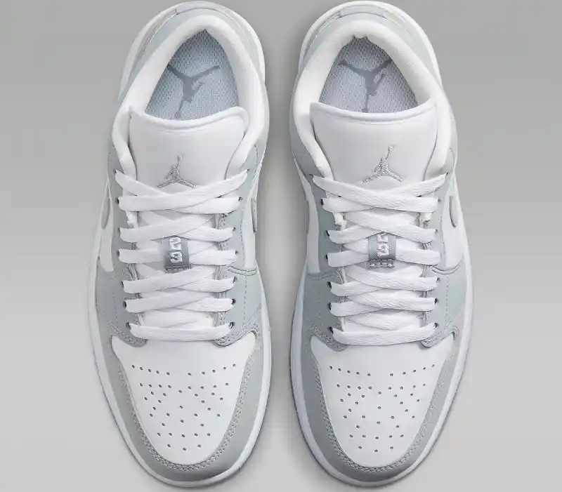 Giày Nike Air Jordan 1 Low - DC0774-105 White / Aluminium / Wolf Grey