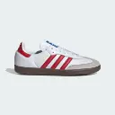 Giày Adidas Samba OG - IG1025 Cloud White / Better Scarlet / Supplier Colour