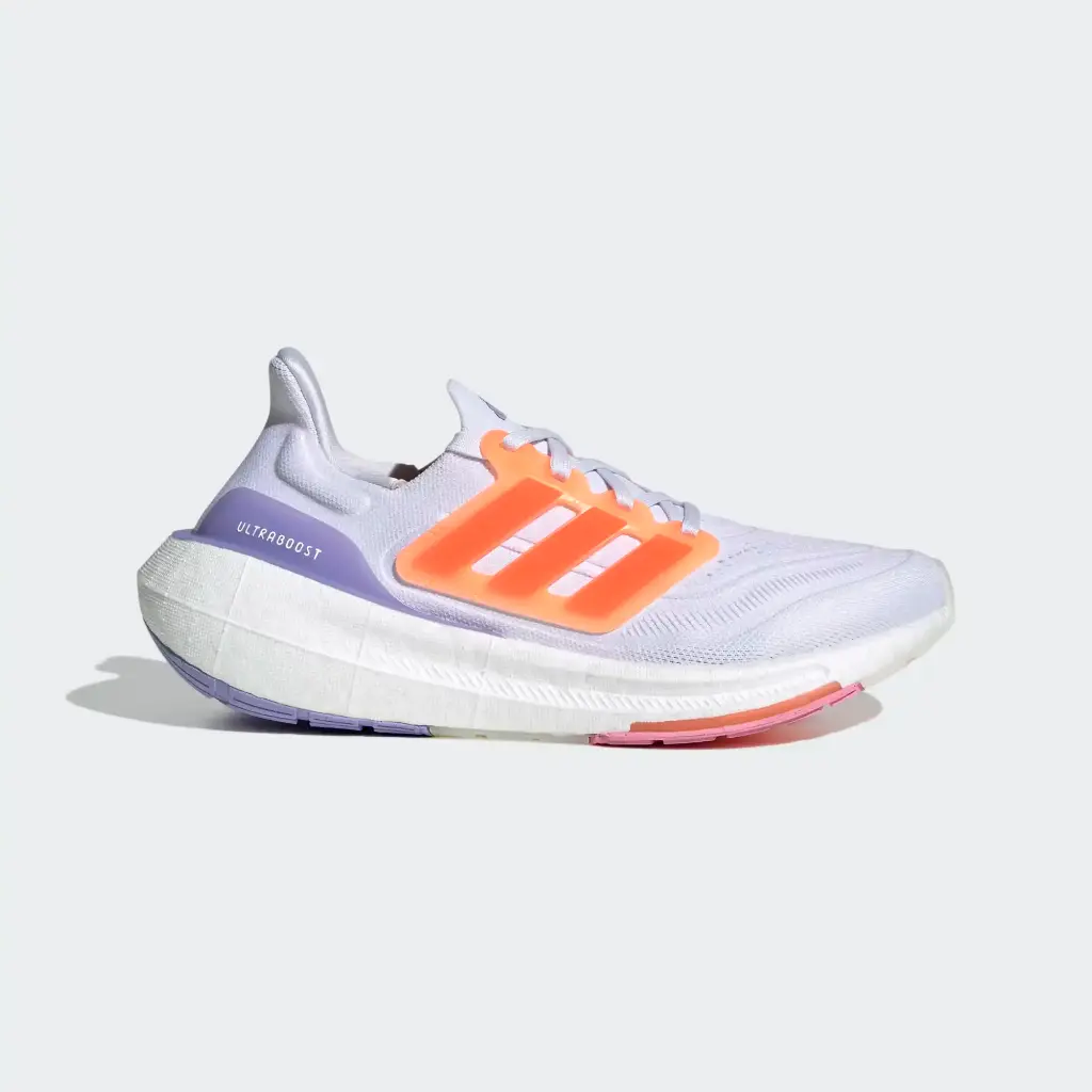 Giày Adidas Ultraboost Light - HQ6354 Cloud White / Solar Red / Beam Pink