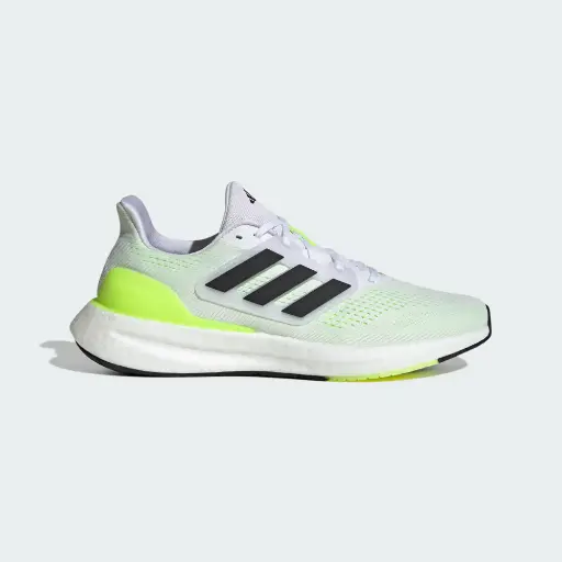 Adidas Pureboost 23 - IF2379 Cloud White / Core Black / Lucid Lemon