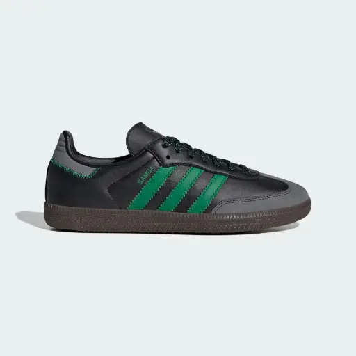 Giày Adidas Samba OG - IE6520 Core Black / Green / Grey Six